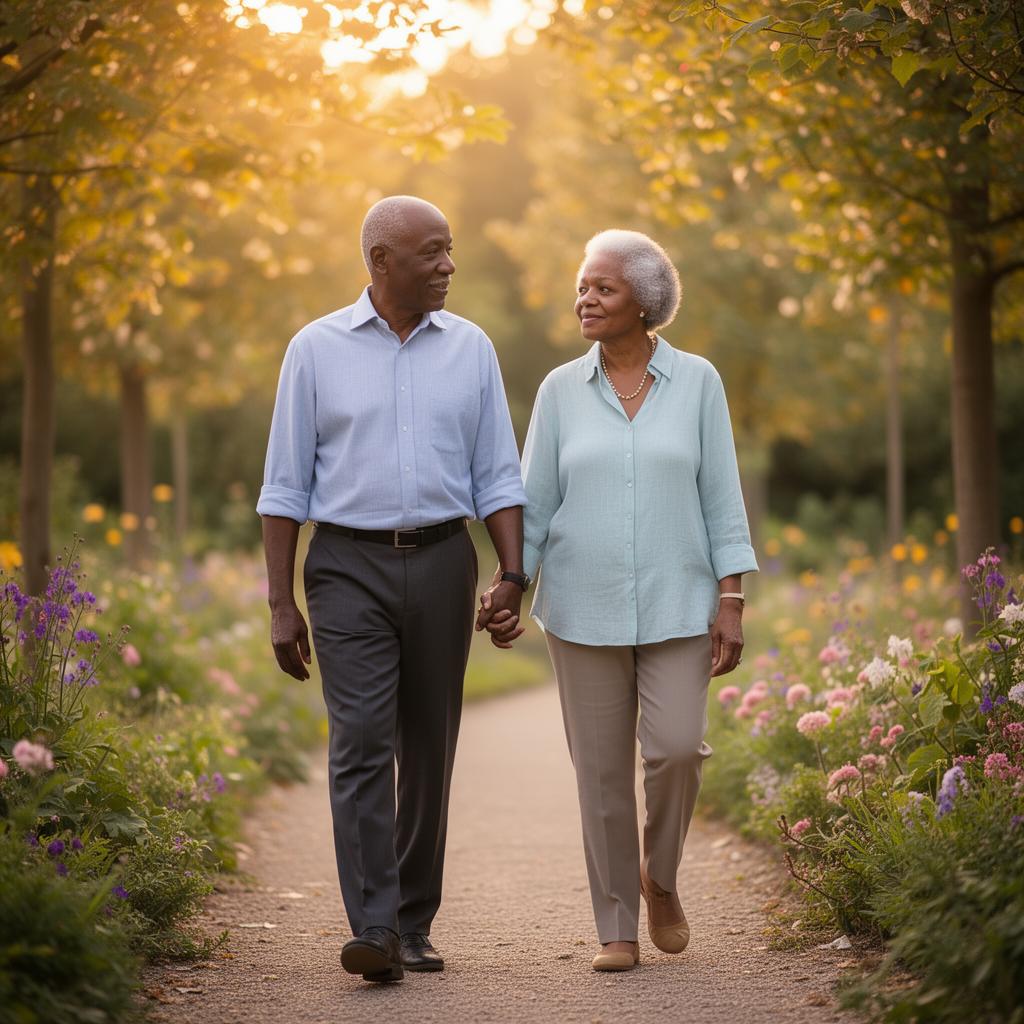 Couple walking