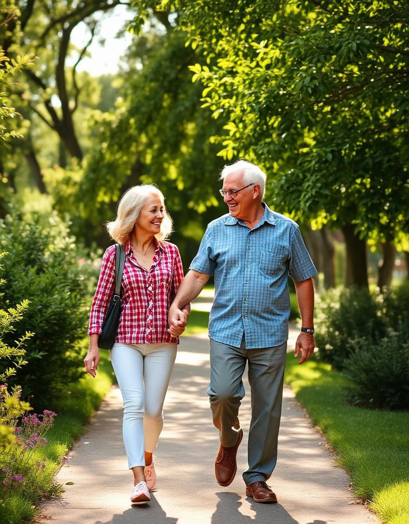 Couple walking